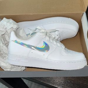 Womens iridescent Air Force one size 7 like new